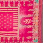 Rani Pink Mirrorwork Satin Readymade Lehenga