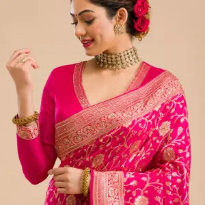 Rani Pink Saree
